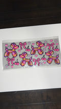 New arrival pink cheetah print balloon dog