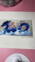 New arrival wrap blue dragon