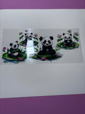 UV DTF Cup wrap panda