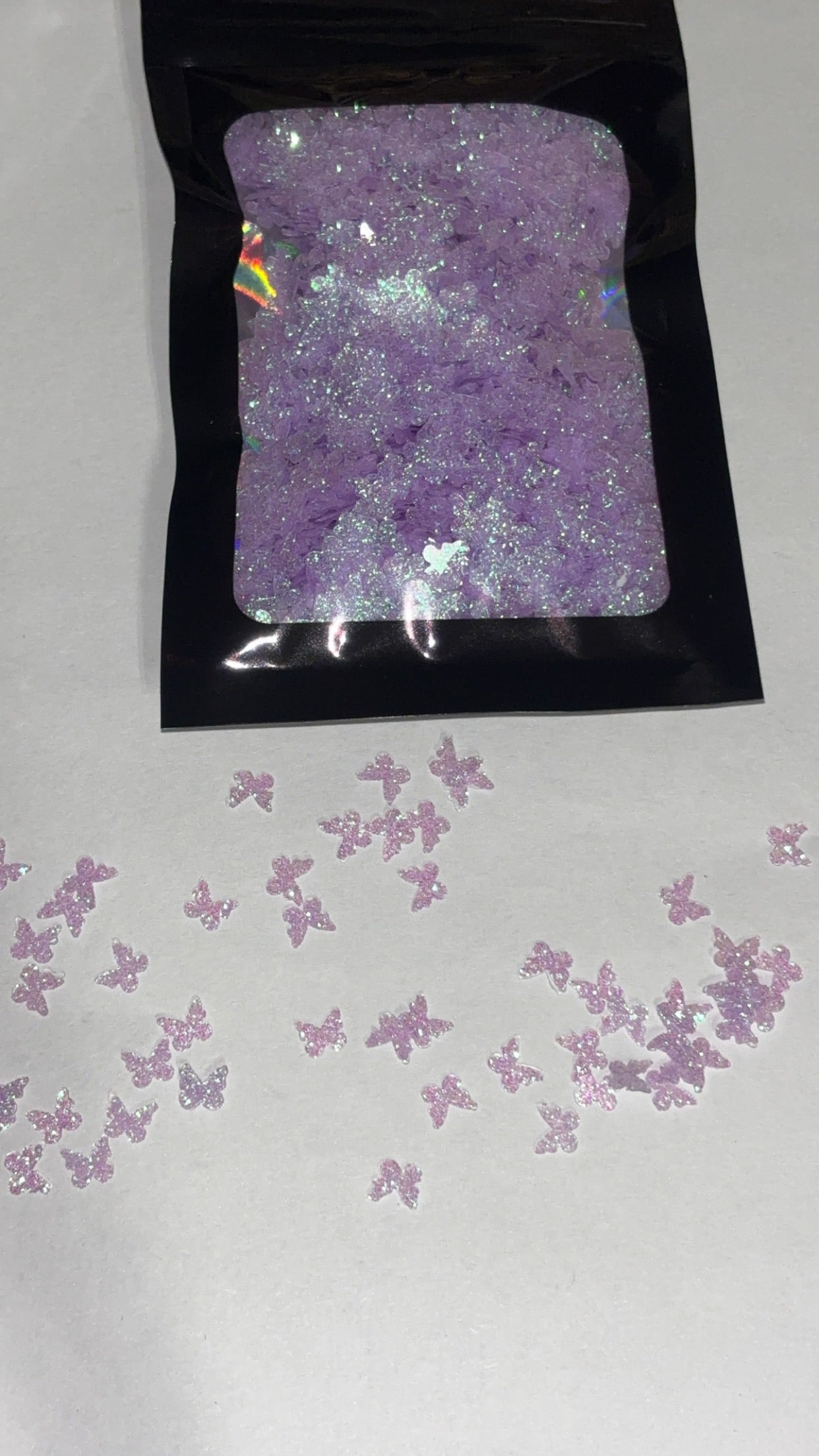 Purple frosted butterfly