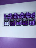 UV DTF cup wraps pink bows /cans