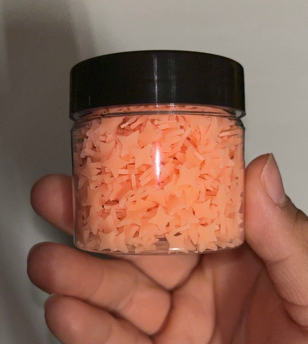 Orange 4 point stars (glow)