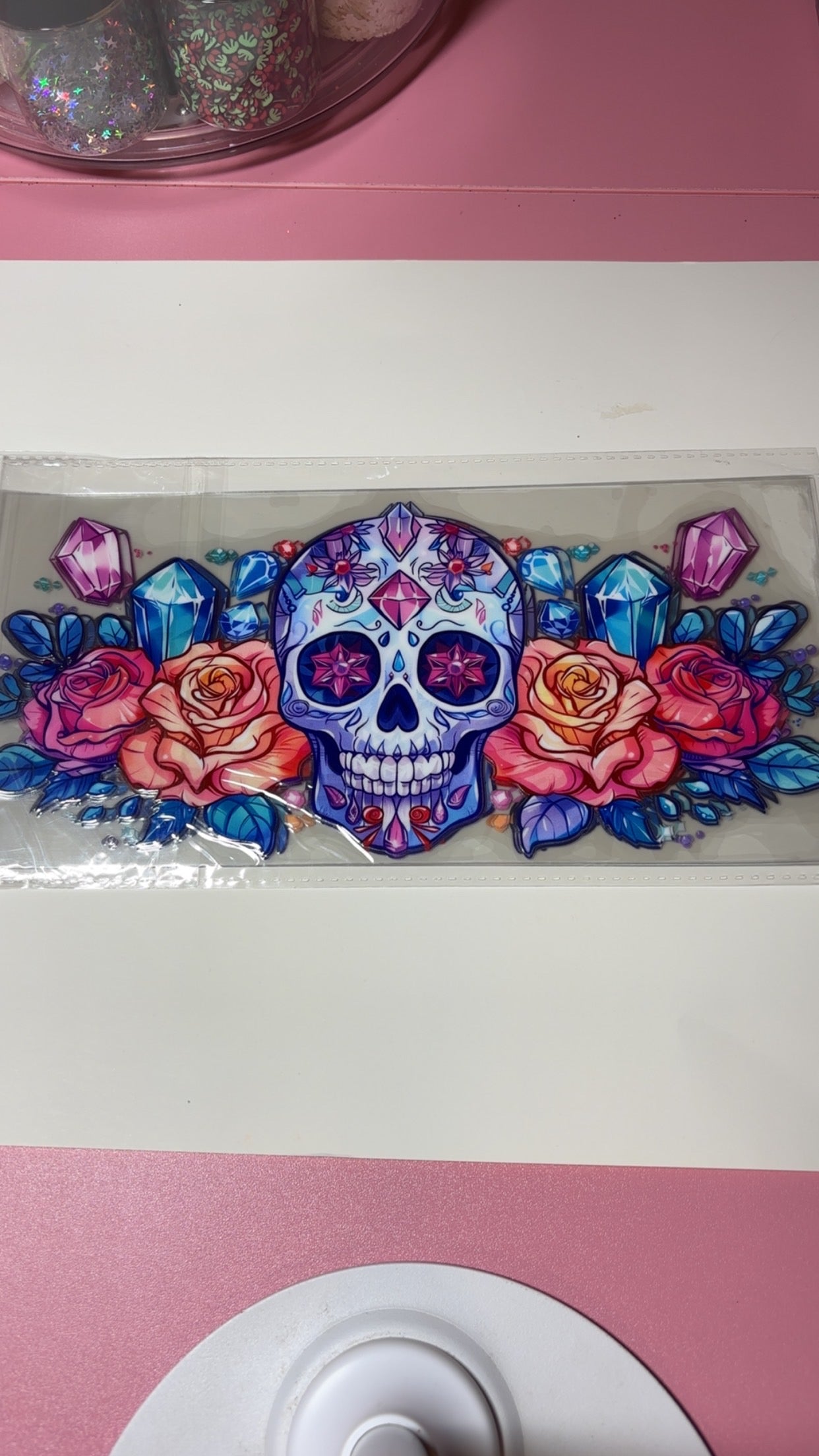 New arrival wrap Big skull & roses