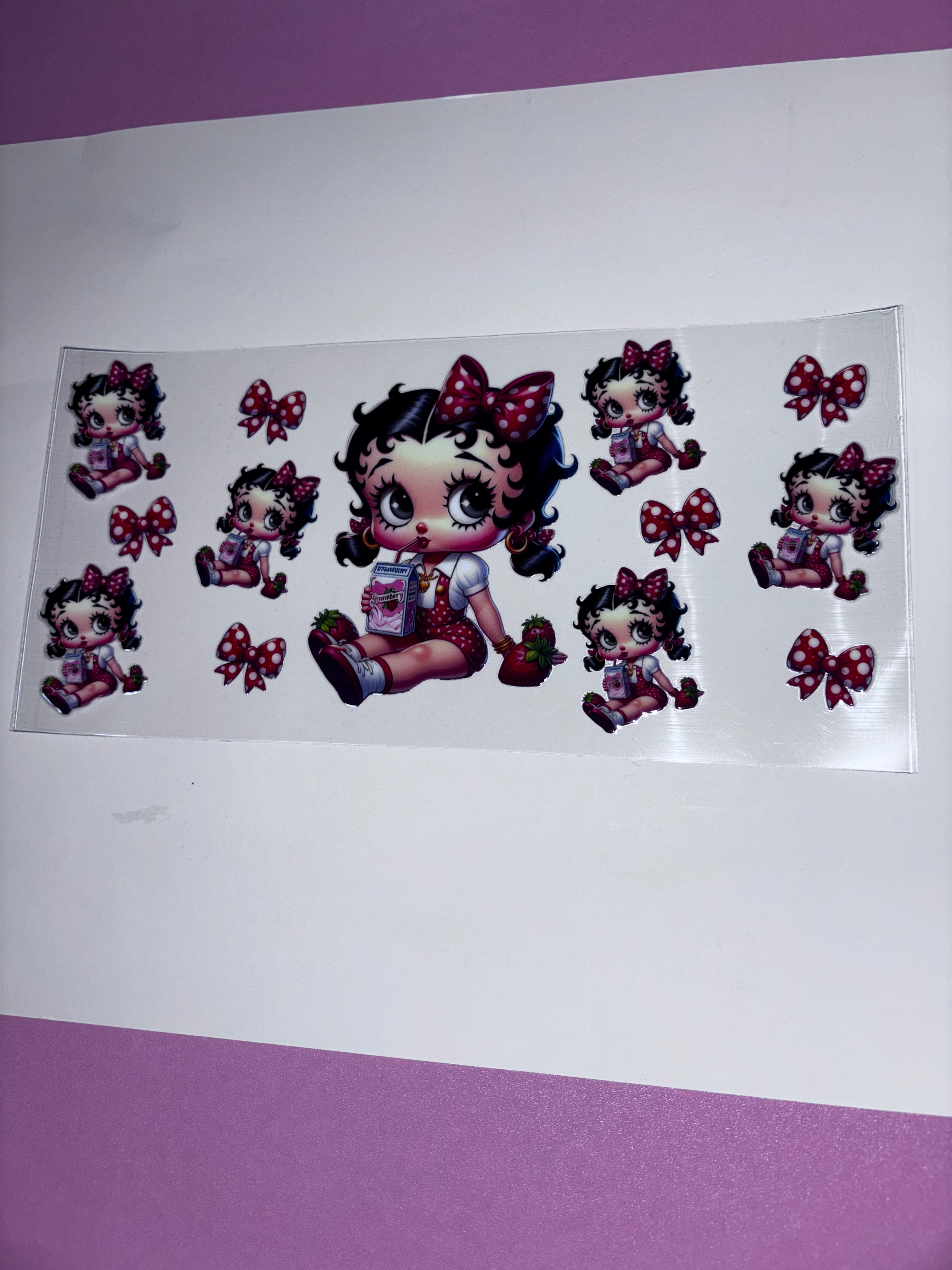 UV DTF cup wraps Betty