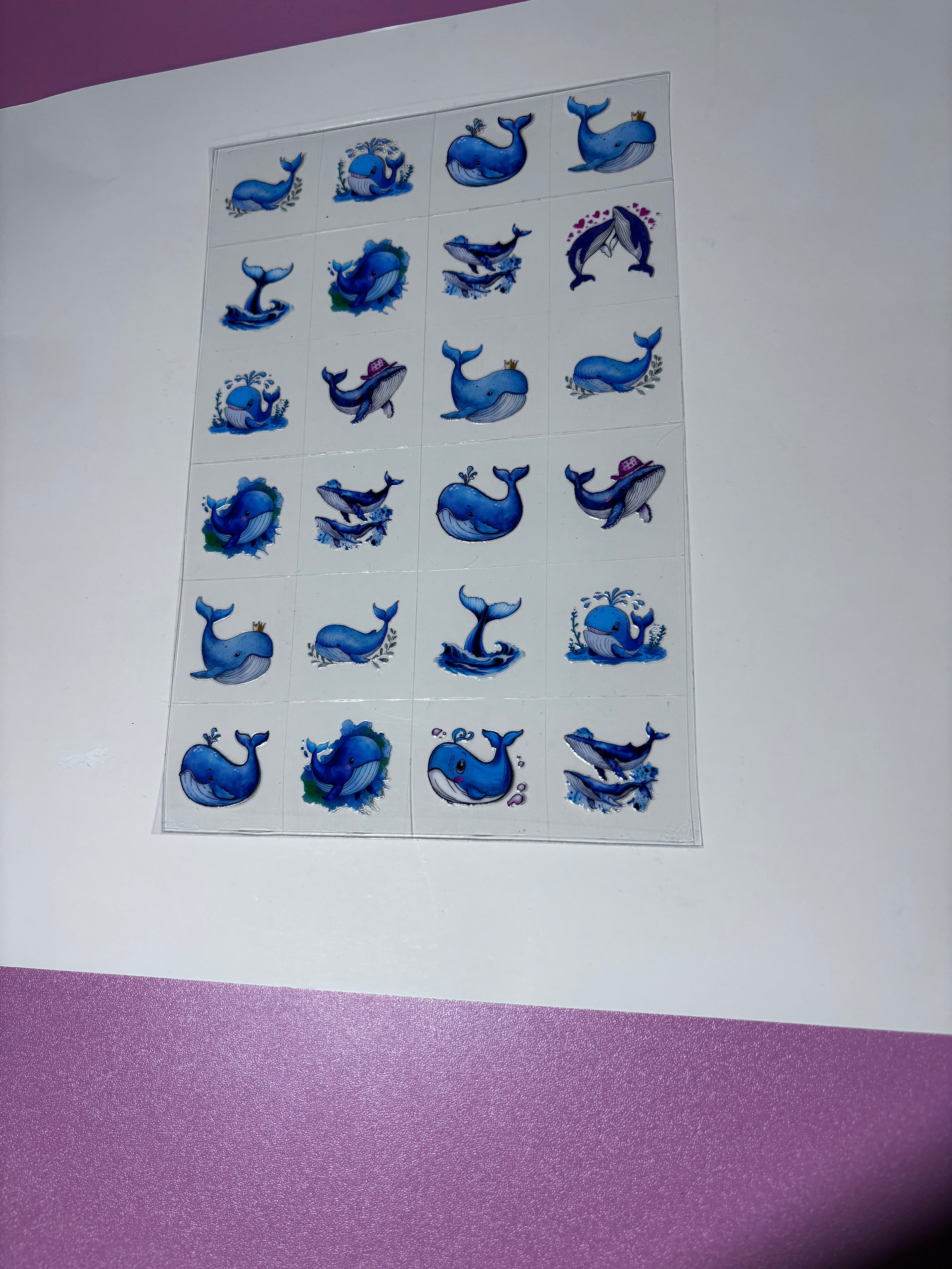 UV DTF cup wraps whales