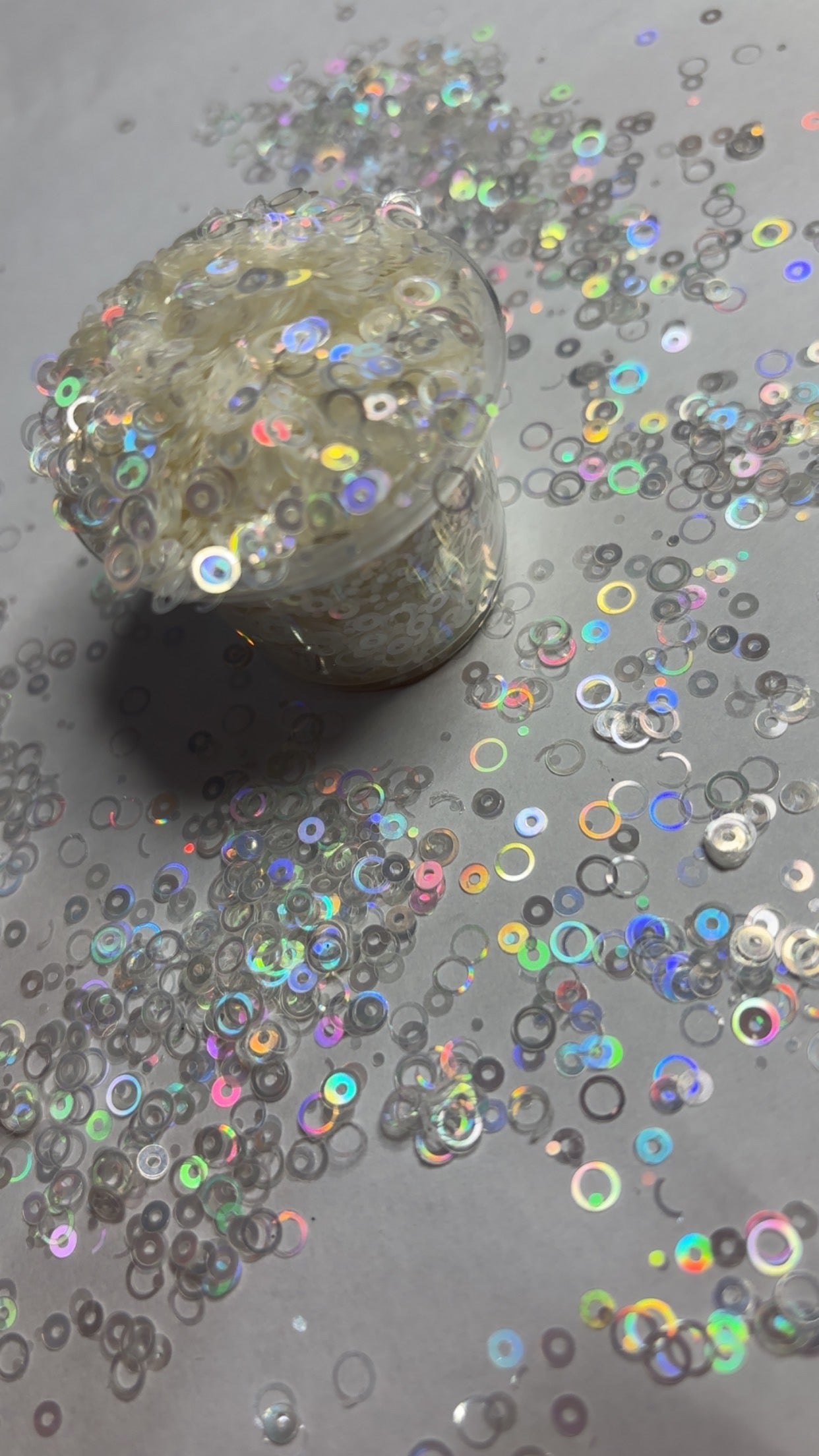 Clear rainbow rings