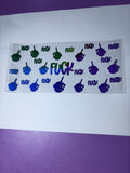 UV DTF Cup wraps fuck middle finger