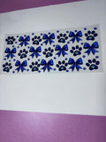 UV DTF Cup wraps blue bow
