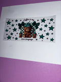 UV DTF cup wraps coffee bear
