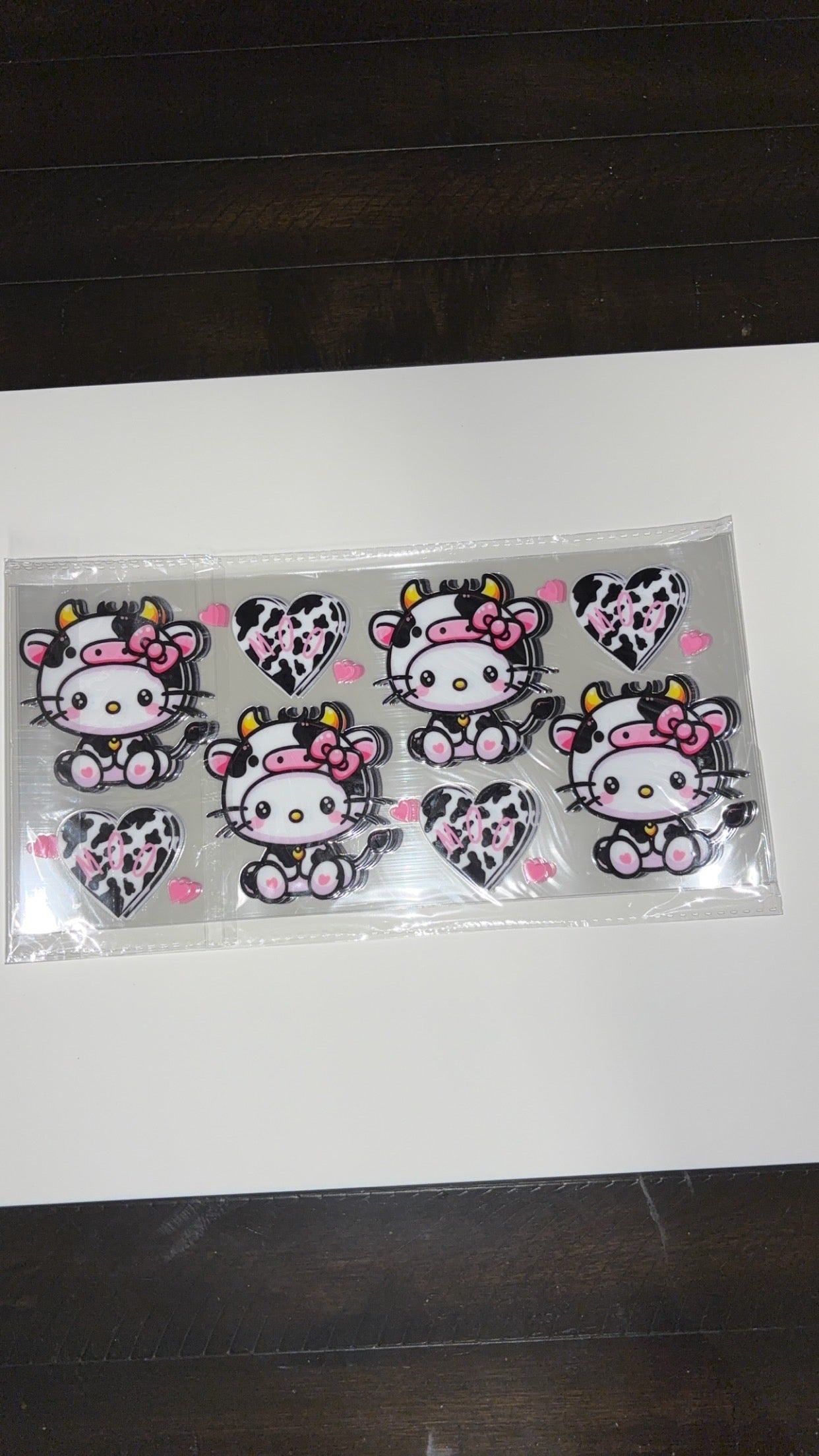 New arrival cow kitty