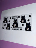 UV DTF Cup wrap cat