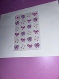 UV DTF cup wraps bows
