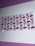 UV DTF cup wraps cherry