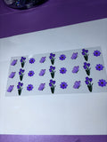 UV DTF Cup wrap flowers