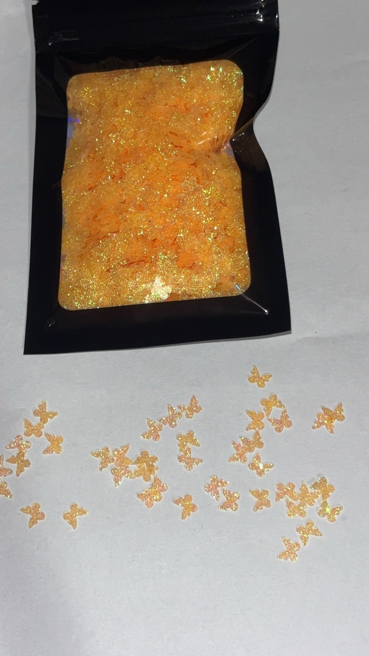 Orange frosted butterfly