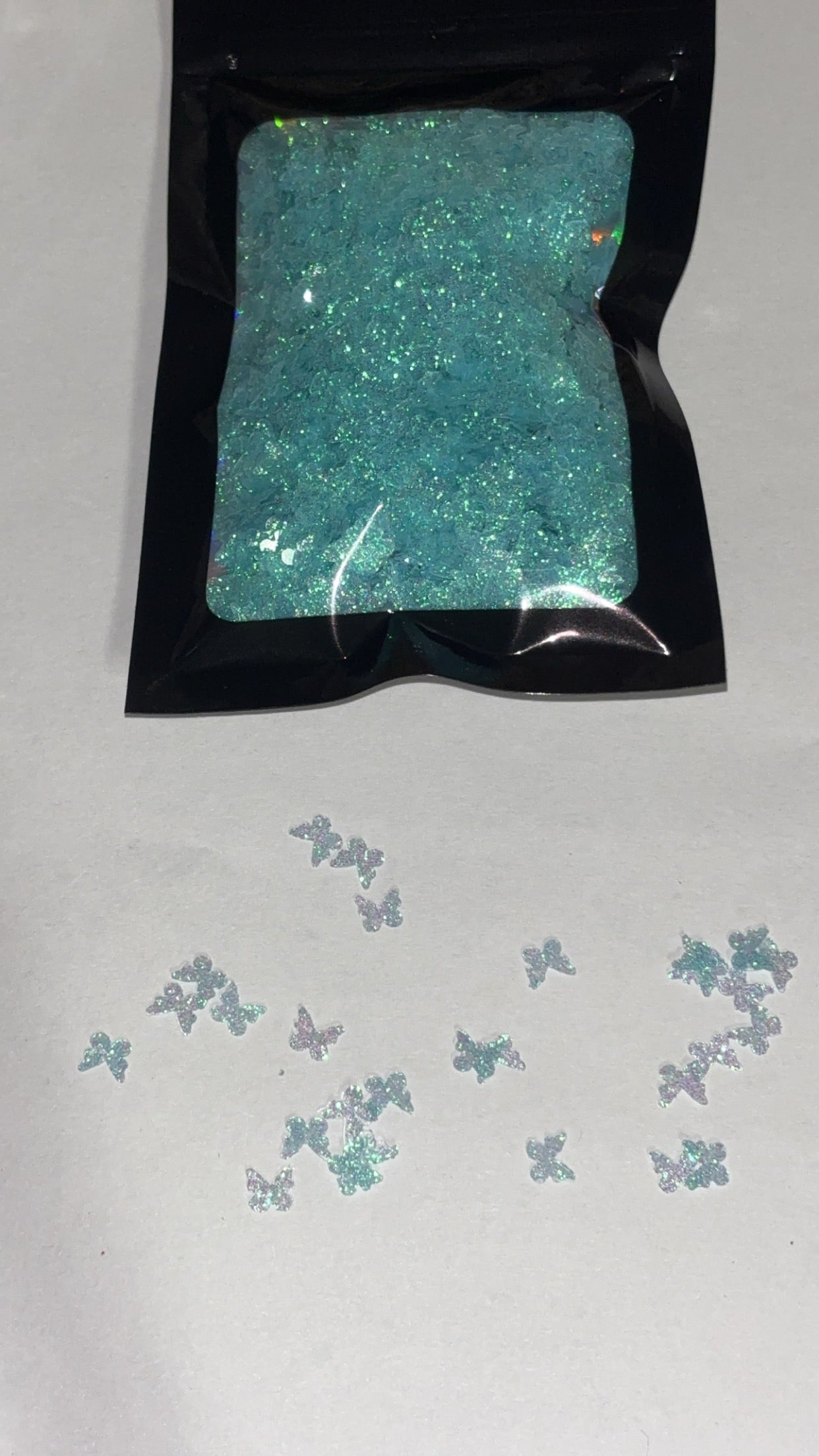 Blue frosted butterfly