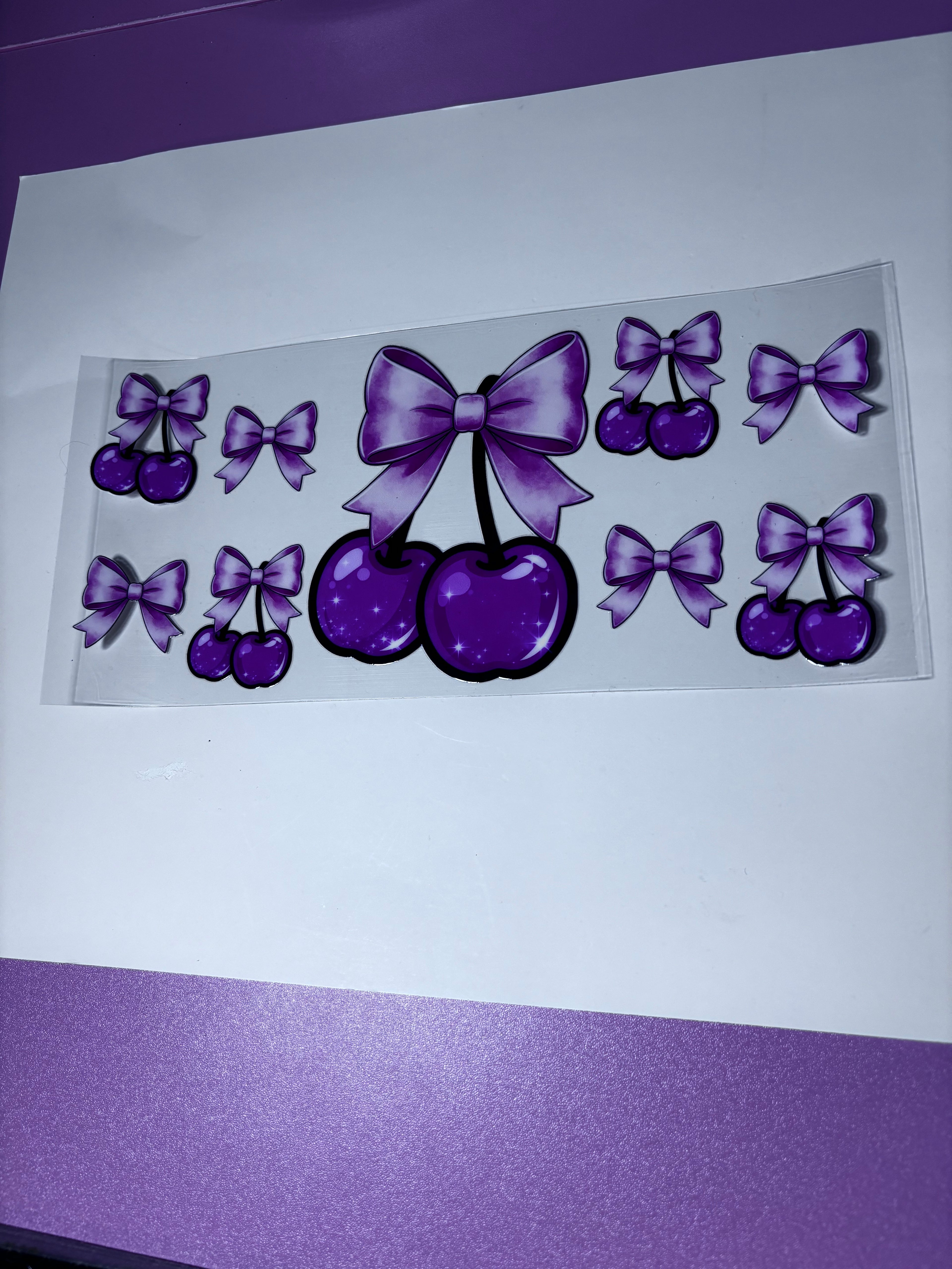UV DTF Cup wrap cherry