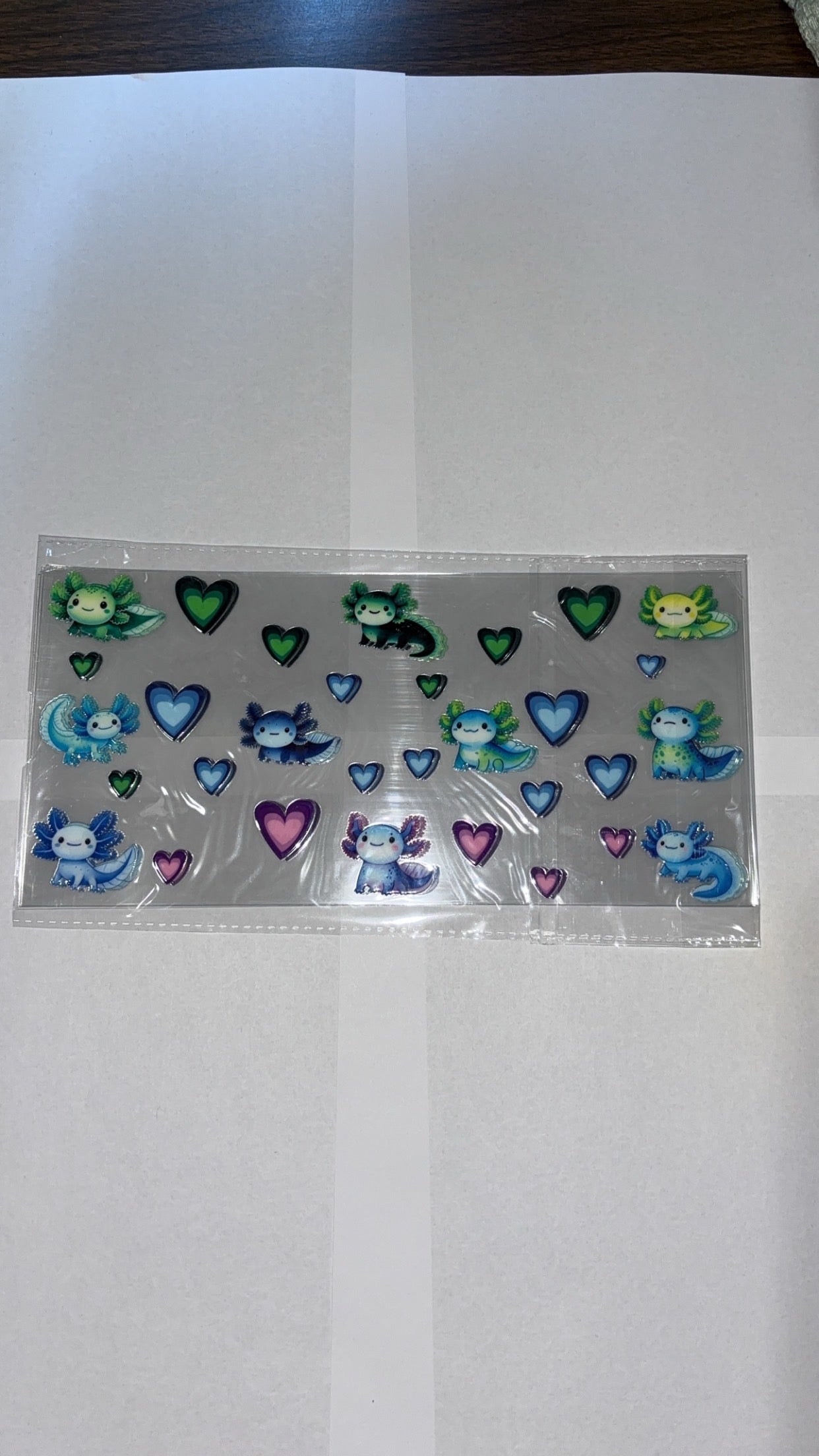 New arrival axolotl green/blue/purple