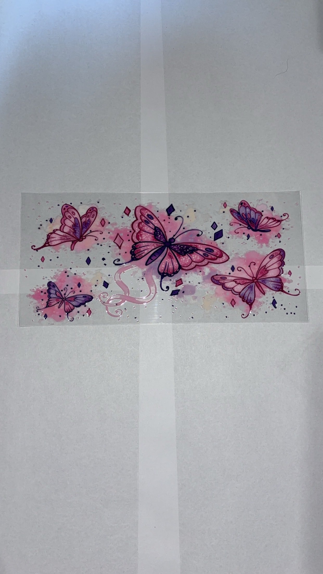 New arrival pink and purple mystical butterfly