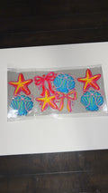 New arrival blue seashells & starfish