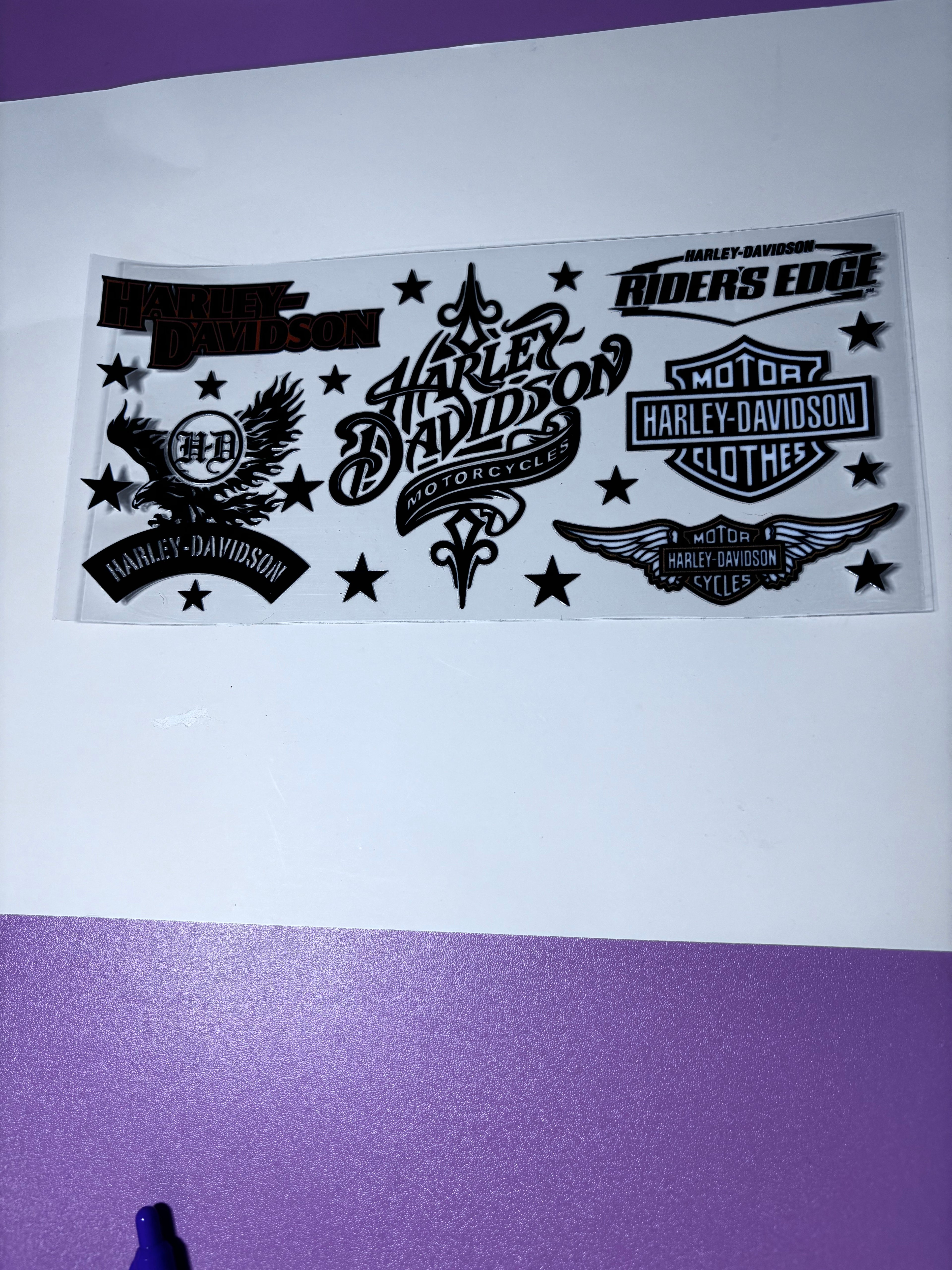 UV DTF cup wrap motorcycle