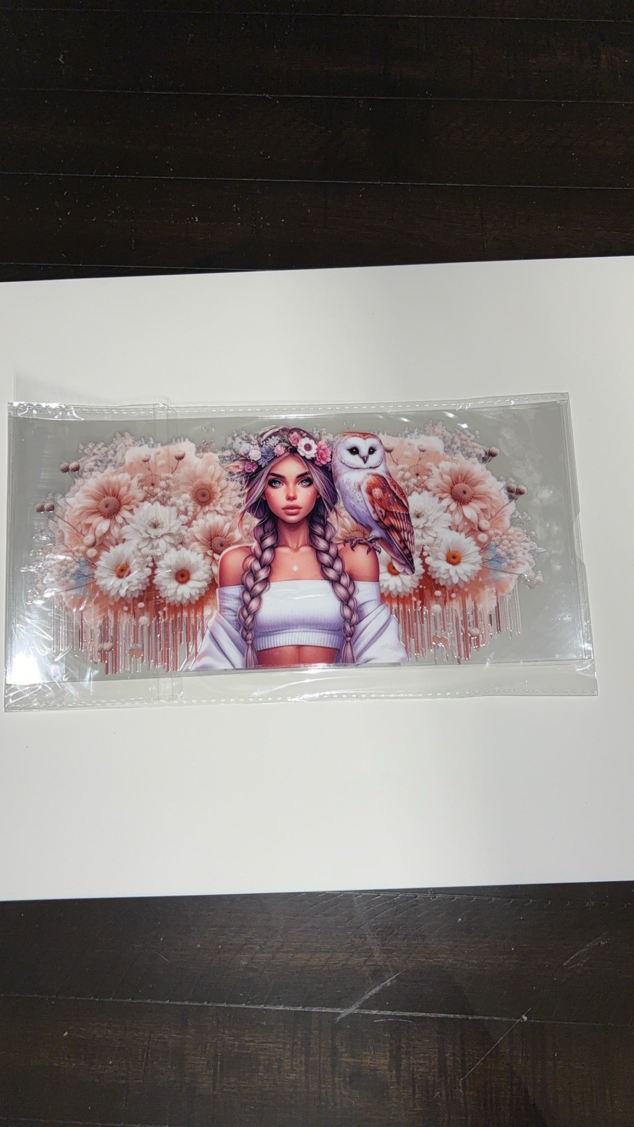 new arrival tattoo girl braids rose gold