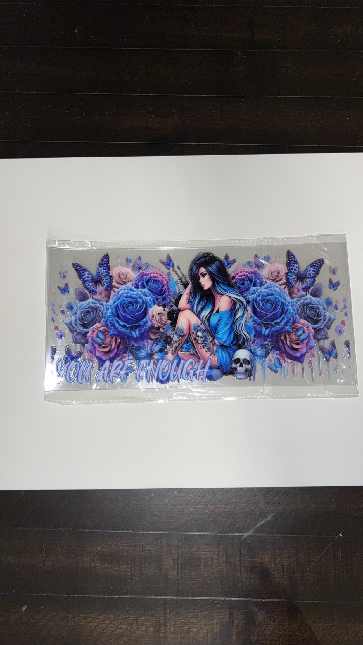 New arrival tattoo girl cheetah blue