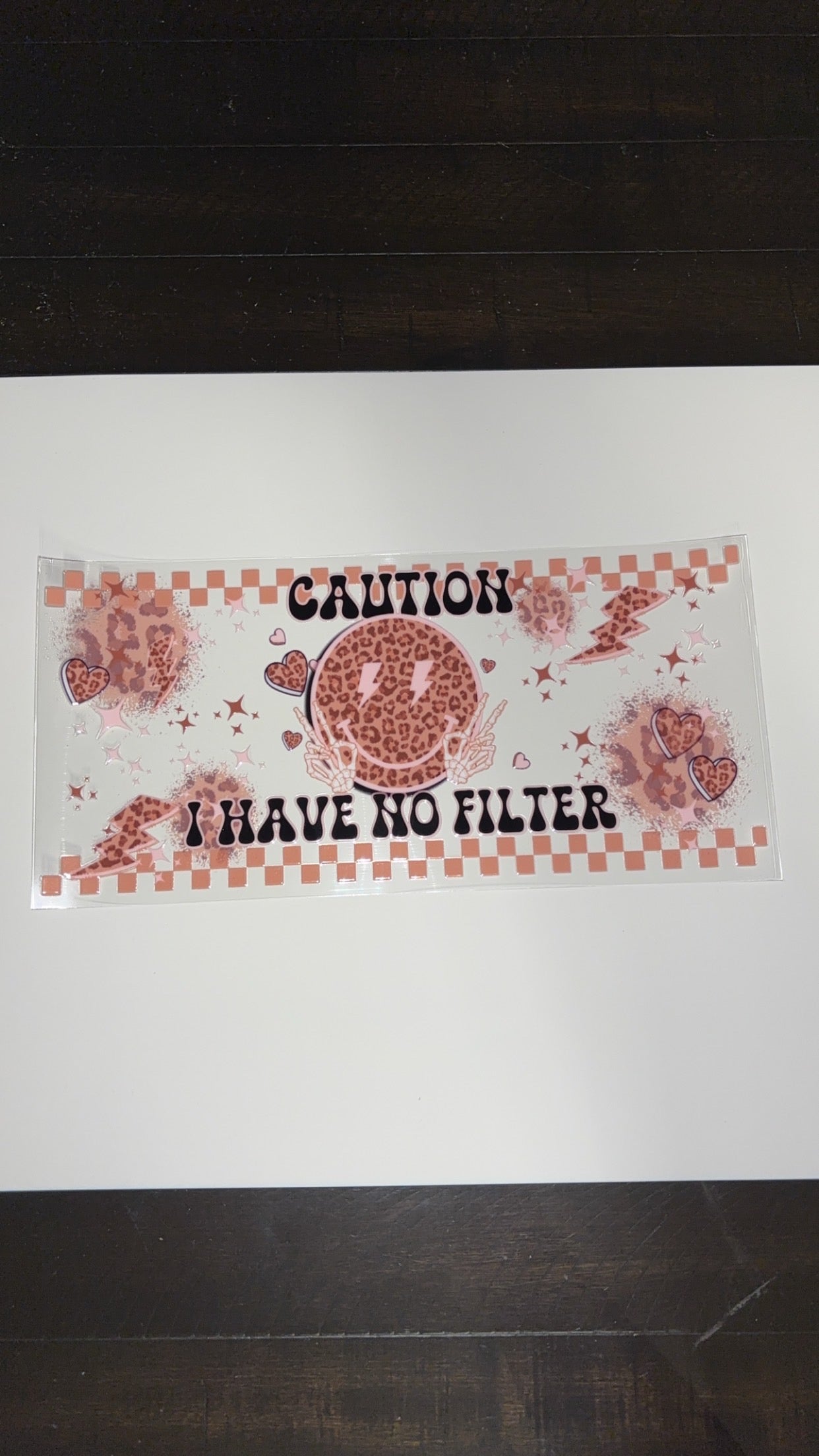 new arrival caution no filter